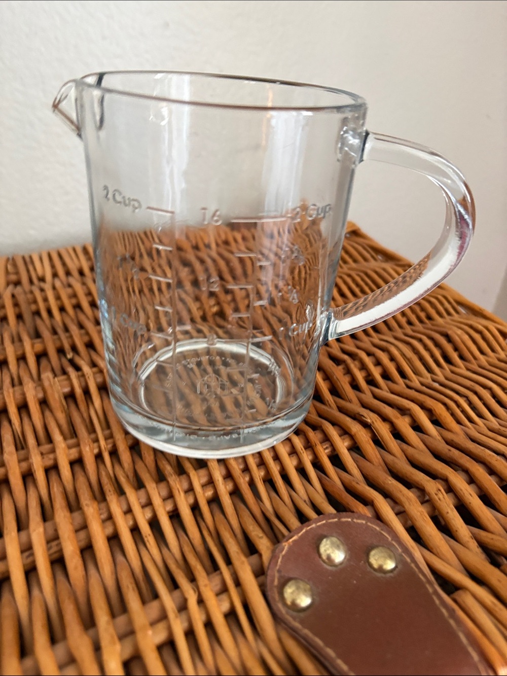 Clear Glass Measuring Cup with Handle - Clear 2 Cup Hearth and Hand